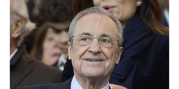 O presidente do Real Madrid, Florentino Pérez, muda a sorte de um time